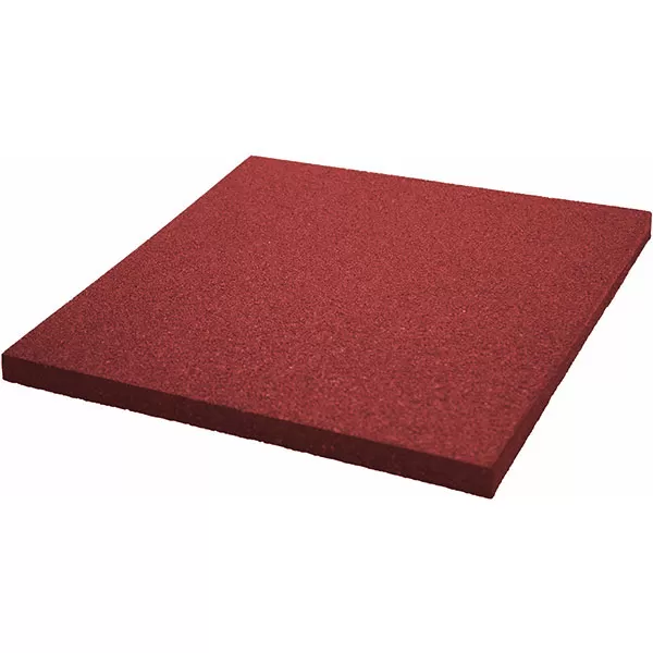 Плитка из резиновой крошки 50х50х3 см Comfort красный.