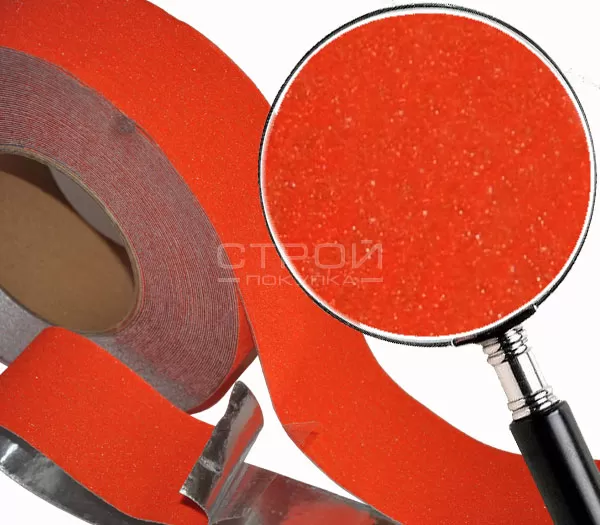 Оранжевая противоскользящая алюминиевая лента