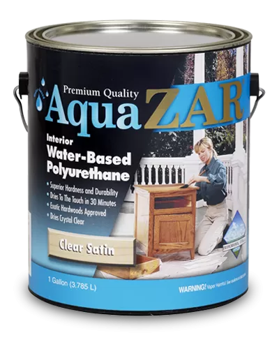 Полиуретановый лак на водной основе для внутренних работ Aqua ZAR® Water-Based Polyurethane