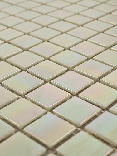 KG-59 перламутровая стеклянная мозаика 2х2 см
