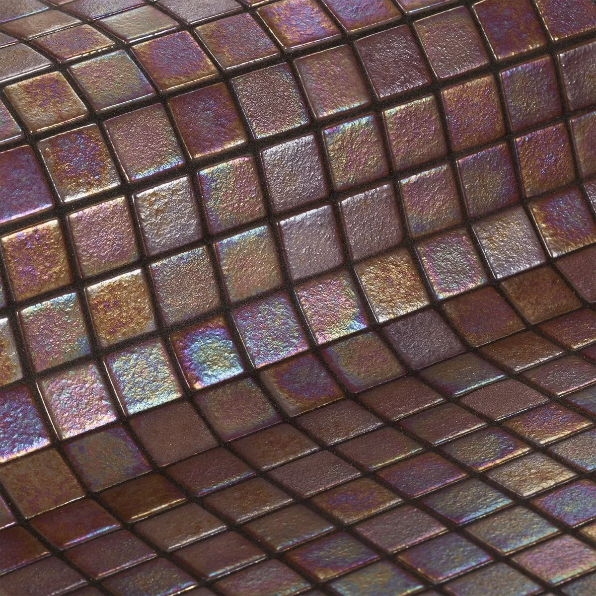 Мозаика Antislip Cobre коричневого перламутрового цвета