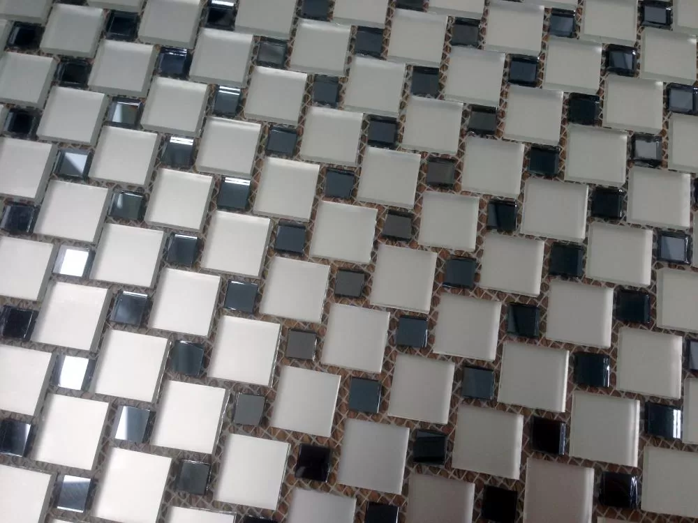 МD10 зеркальная мозаика Perla (серебро+графит)