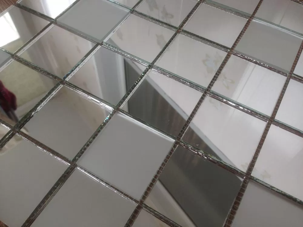 SМ50 матовая зеркальная мозаика Perla (серебро 83%, матовое серебро 17%)