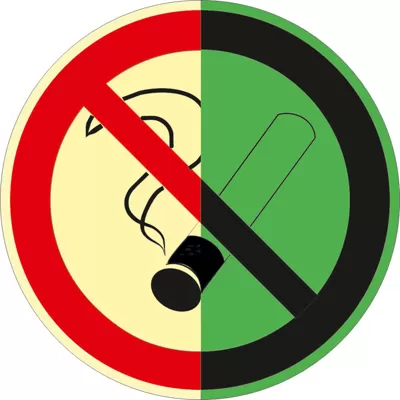 Знак безопасности запрещается курить/