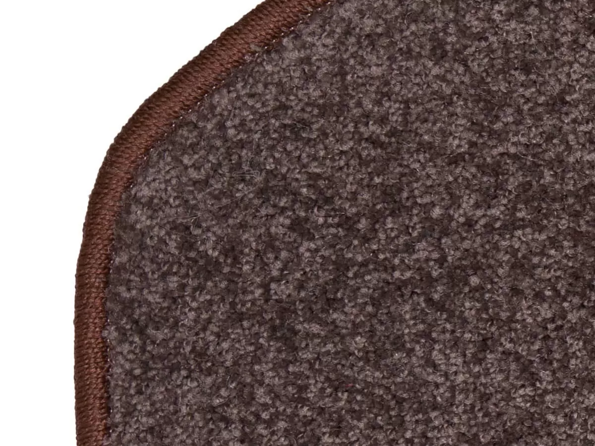 Ковровые накладки на ступени — Шоколад из темно-коричневого ковролина - СтройПокупка