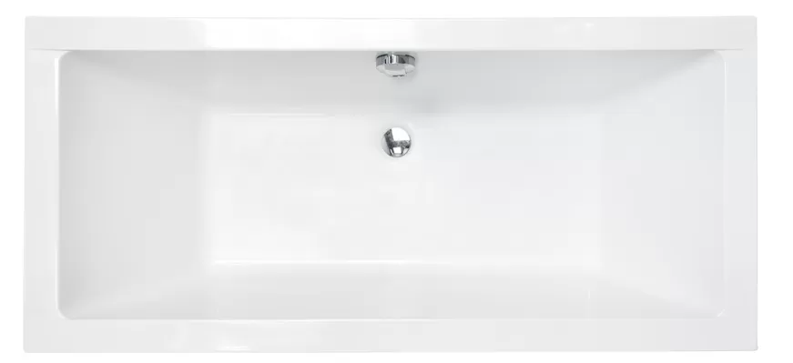 Акриловая ванна Besco Quadro с подголовниками  - вид сверху.