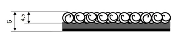 Схема коврового покрытия Сидней (Sidney) серого цвета.