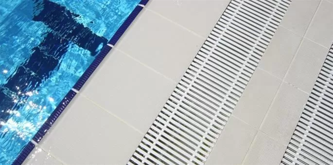 Плитка рифлённая 10х20 см - добор рукохвата 10x20 Pool Unglazed Ribbed Tile Matt 8mm K788085