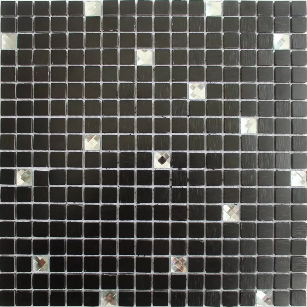 Мозаика из черного алюминия