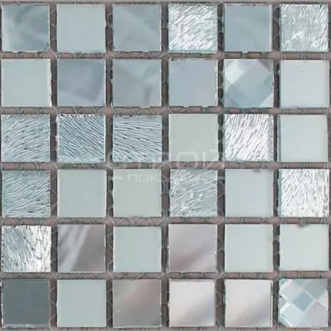 Микс A1501 из серебряной зеркальной мозаики