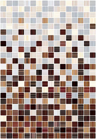Гламур 3С 27,5х40 настенная плитка микс бежевого и коричневого цвета