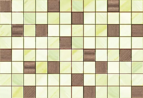 Лаура 4 зеленый микс 27,5х40 настенная плитка под мозаику салатового цвета