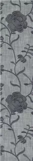 Мишель 1 40х8,4 бордюр серого цвета с розами