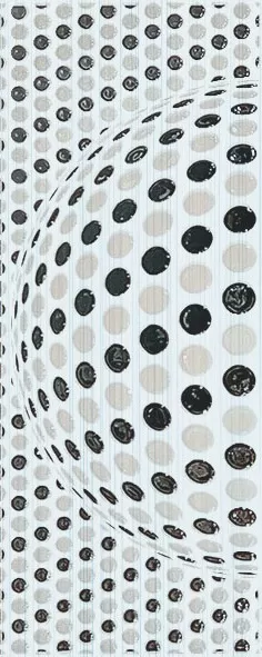 Иллюзия Панно 20х50 декор настенный черно-белого цвета с 3D эффектом