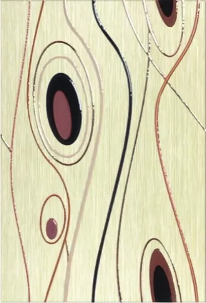 Сакура 3 Панно Геометрия 27,5х40 декор настенный бежевого цвета